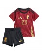 Detské Futbalové oblečenie Belgicko Arthur Vermeeren #23 ME 2024 Krátky Rukáv - Domáci (+ trenírky)